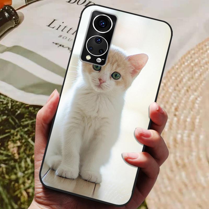 For ZTE Axon 30 5G Case Axon30 Cool Painted Silicone TPU Soft Cover for ZTE Axon 30 30S Cases Black Protective Phone Shells