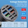 10-Ports Usb Type-C Car Phone Charger For Truck Vehicles Usb-C Fast Charging Power Adapter For Iphone For Samsung Huawei Xiaomi