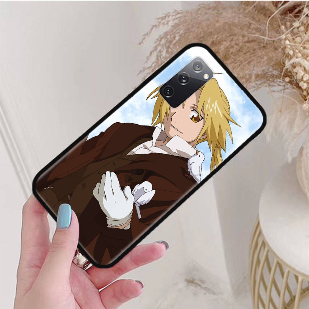 

Черный чехол для Xiaomi Poco X6 X4 M5 M6 F5 F6 C65 C55 C50 C51 C40 Pro Redmi 14C A3X 13C 12C 11T 10A 9C Note 7 6 8A Plus W-66 Fullmetal Alchemist Redmi Note 11s 5G арлекин