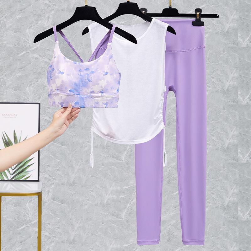 Women's High Waist Yoga and Fitness Pants Set - Peach Butt Lift Suit for Running and Pilates