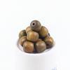 Green Sandalwood 7x8MM Barrel Beads for DIY Buddhist Bracelets - Pre-drilled Wenwan Accessories