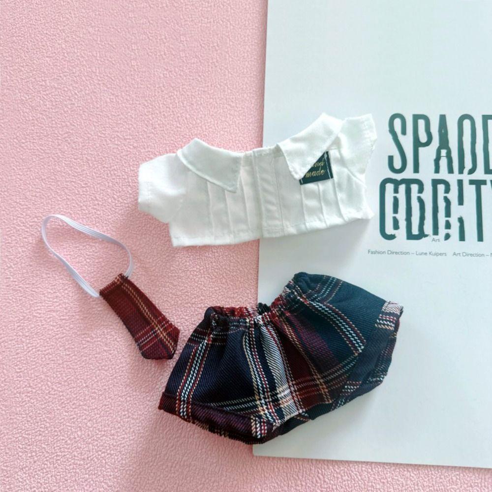 JK Uniform Preppy Cotton Doll‘s Clothes Plush Stuffed Cotton Doll Outfit Dress  Playing House