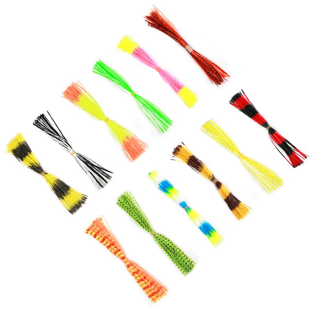 600 Stränge Weiches Silikon-Köder-Garn Zubehör für DIY Spinnerbaits Jig-Köder