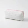 Portable Cream Color Pencil Case Multi-functional School Storage Bag  Office Use