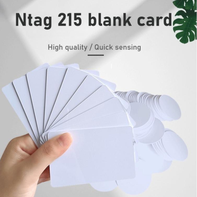 Etichete NFC NTAG215 Impermeabile din PVC - Carduri Blank 13.56MHz, 504 Bytes Compatibile TagMo