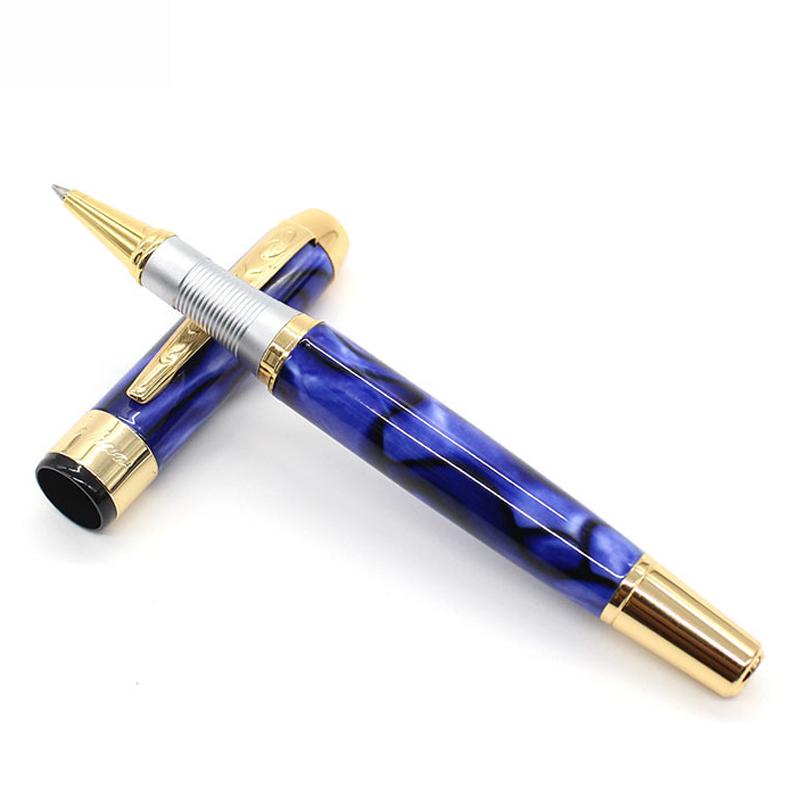 Penna a Rullo Jinhao 250 Metallo Argento & Dettagli Oro Multicolore Gadget per Scrivere Cancelleria Scuola Ufficio