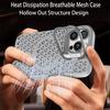 Heat Dissipation Mesh For Magsafe Magnetic Wireless Charge Case For iPhone 15 14 Plus 13 12 11 Pro Max Camera Holder Soft Cover