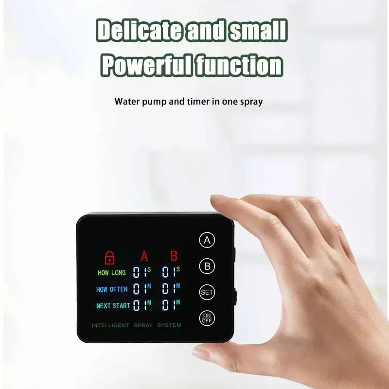Rainforest Sprayer Double Pump Control Automatic Mist Timing Spray System Kit Irrigation Timer Reptile Sprayer Humidifier
