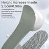 Height Increase Insole Soft Elastic Shock Absorbing Breathable Casual Pressure Resistant Shoe Lift Inserts for Men Women