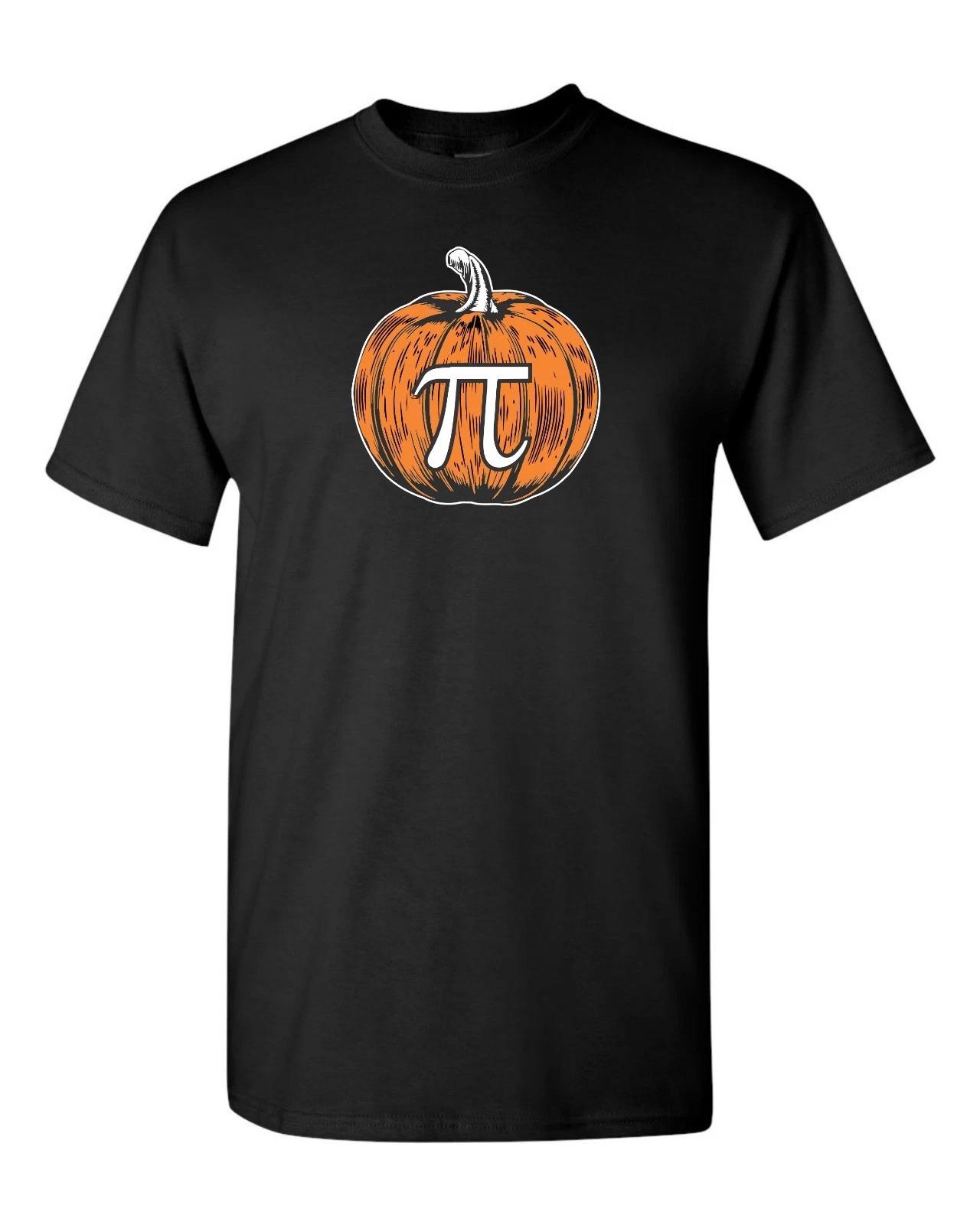 Pumpkin Pie Pi Symbol Halloween Thanksgiving Tee Shirt 273 L