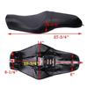 PU Leather Motorcycle Front Driver Rear Passenger Two Up Seat Black For Harley Sportster XL 883 1200 Forty Eight XL1200X