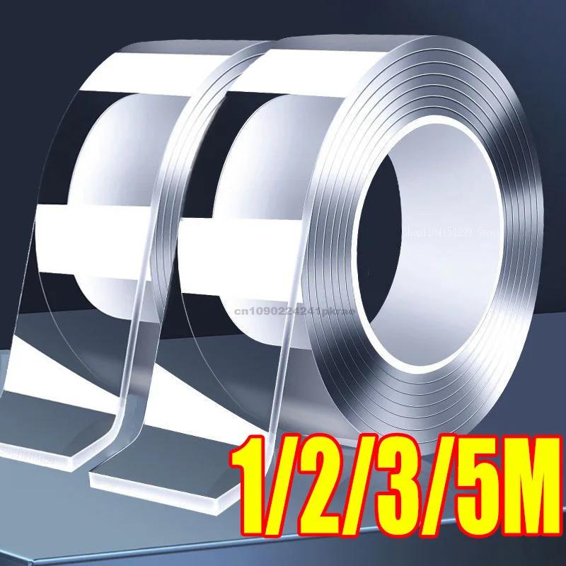 Transparent Double Sided Tape Nano Tape Waterproof Wall Stickers Reusable Heat Resistant Bathroom Home Decoration Tapes