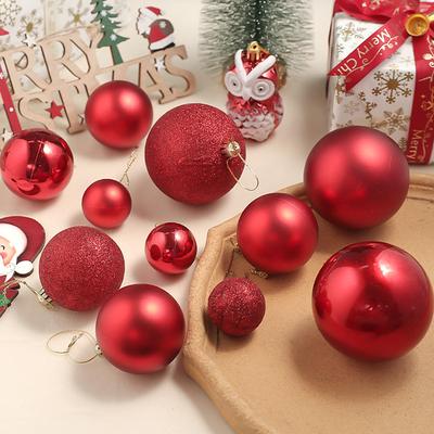 24Pcs 4-8CM Christmas Decoration Balls Hanging Christmas Tree Pendant Ornaments for Home Party Decor 2025 New Year Navidad Decor