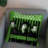 Band Green Day Povlak na polštář do auta na pohovku Dekorační Domácí Oboustranný Tisk Plyšový Čtvercový Polštář Potah