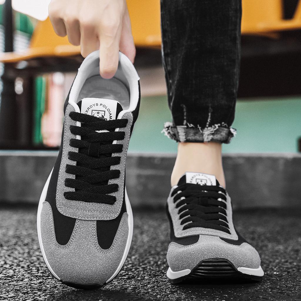 Lässiges Herrenschuh-Set Koreanische Version Trendig und gutaussehend Straßen-Sportschuhe Frühling und Sommer Outdoor-Laufschuhe Herren-Slipper