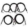 Guitar Lead Instrument Cable Noiseless Sound Lead, 6.35mm Guitar Cable Keyboard Cord 1/4inch Straight To Right Angle