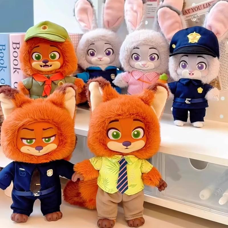 Originální plyšové hračky Zootopia2 Králík Judy Lišák Nick Ovce Tajemný starosta Figurka Anime Hračky Sbírka Vánoční dárky