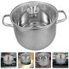Stainless Steel Soup Pot for Cooking -, Easy to Clean, and Healthy Cookware for Family Kitchen Use