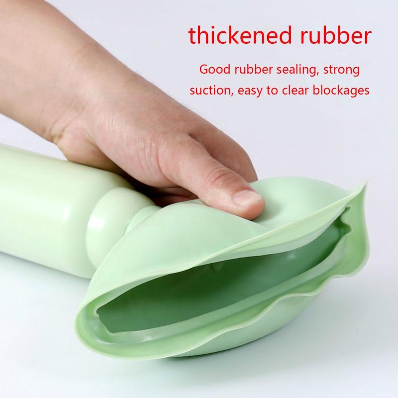 Rubber Toilet Plunger Telescoping Aluminum Handle All-Angle Design Commercial Grade Toilet Clog Remover for Toilet Drain