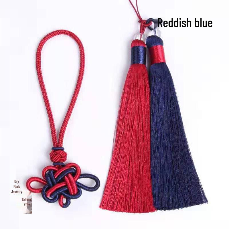 Pandantiv cu ciucure nod chinezesc bicolore pentru meșteșuguri DIY