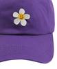 GRAVER [Unisex] Flower Dot Embroidered Ball Cap_Purple