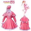 Sakura Girl Cosplay Costume Pink Battle Dress With Transparent Card Design