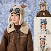 Kältefeste Kinder-Pilotenmütze Niedliche Cartoon-Warme Mütze Neue Ohrenschutzkappe Winter