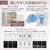 Nesect Shampoo Bottle Dispenser, Large Capacity 650ml, Set of 3 Clear Bottles, Label Sheet Included, Simple Design, Push-Button Operation, Ideal for