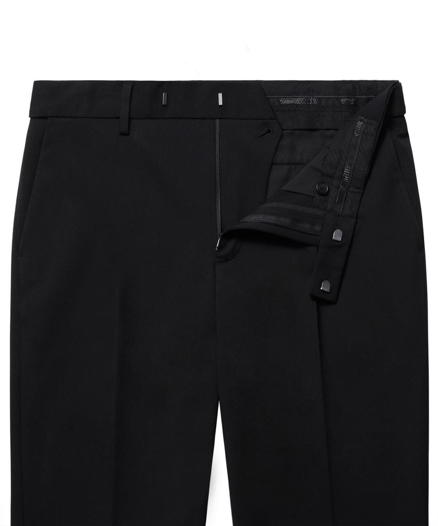 Musinsa Standard Skinny Hidden Elastic Waist Crop Slacks [Black]