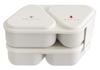 OSK Onigiri Lunch 610ml Box, Two-Tier, LS-17W, White,