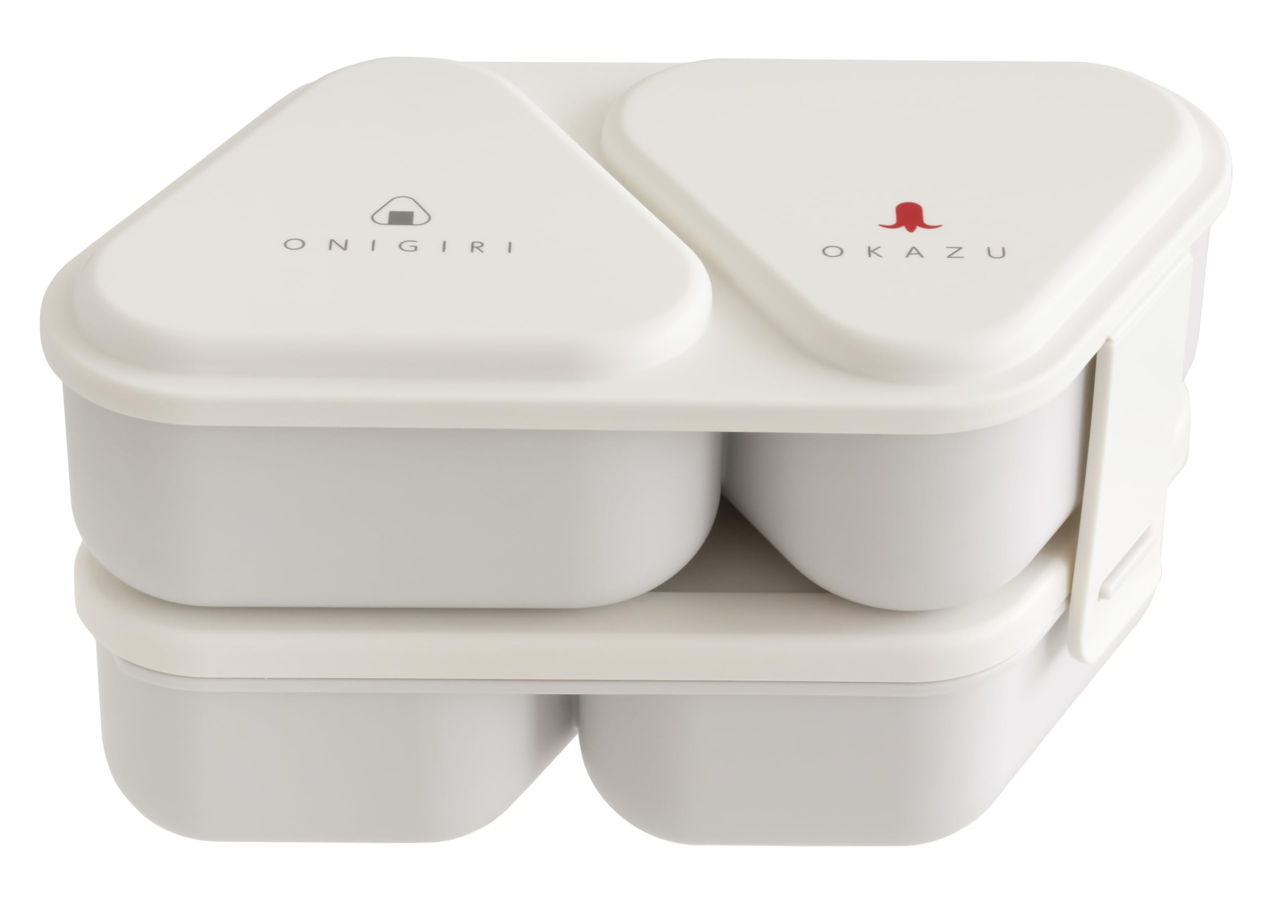 OSK Onigiri Lunch 610ml Box, Two-Tier, LS-17W, White, белый