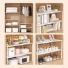 1pc Scalable Wardrobe Layered Storage Shelf Large-Capacity Stackable Partition Board Rack Cabinet Organizer Fully Utilize Space