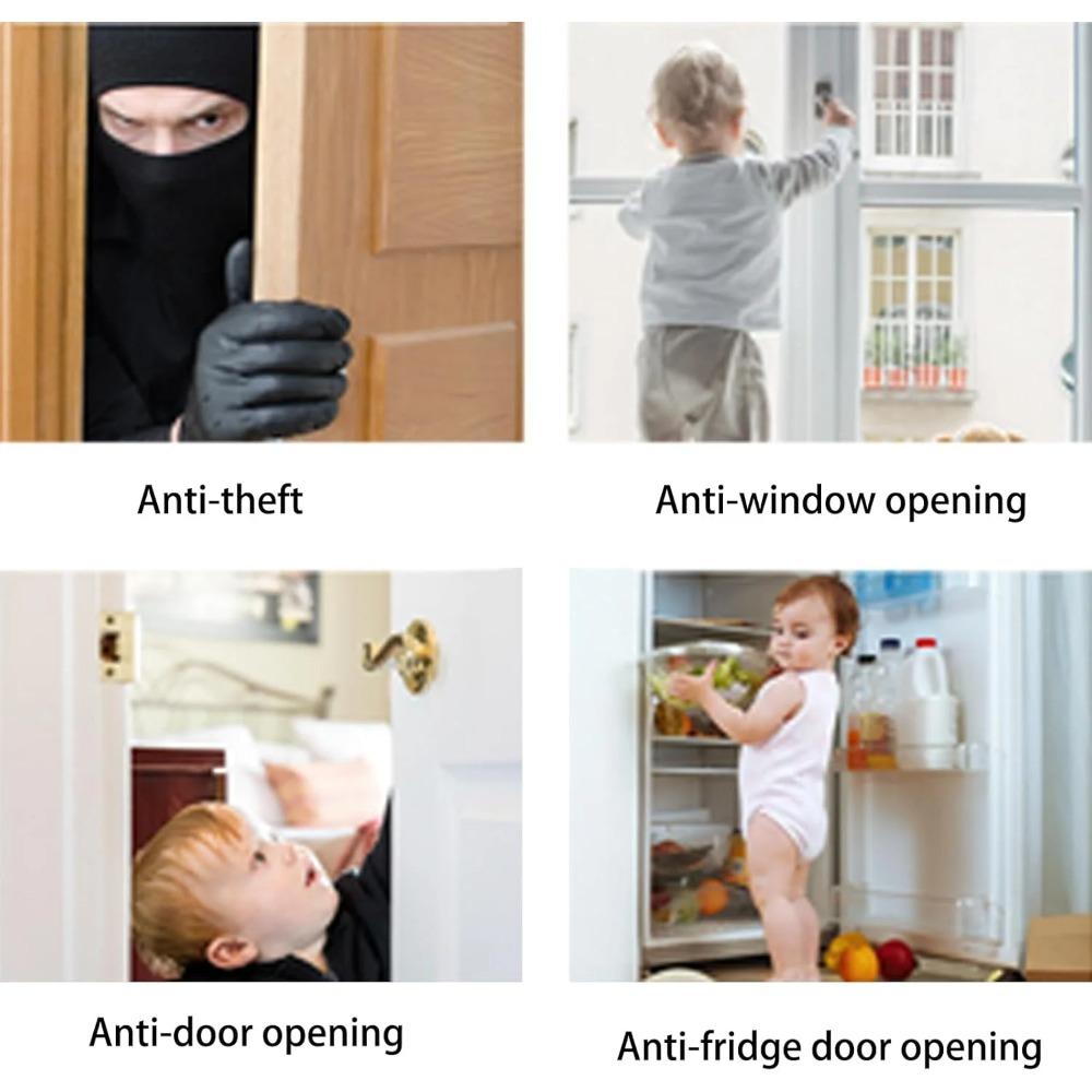 Child Door Lock with Abnormal Alarm, Door Locks for Kids Safety, for Door Monkey, Child Proof Door Lock, Drawers and Child Safety Cabinet Locks
