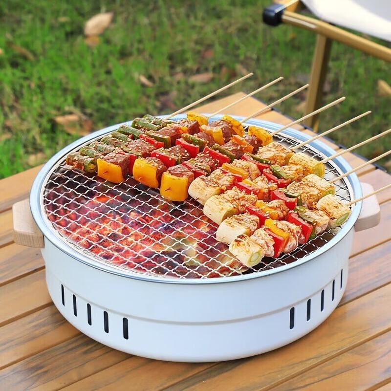 Portable Round Outdoor BBQ Grill