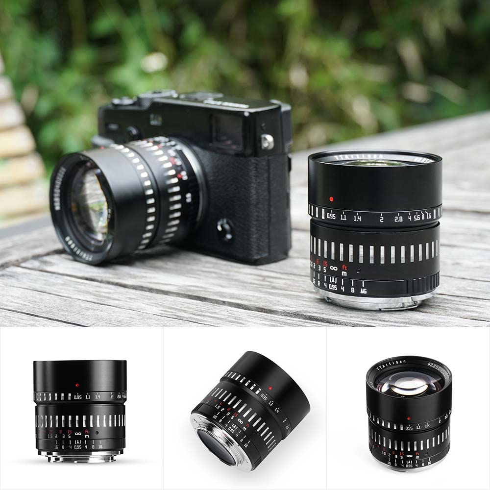 Meisho Optical TTArtisan 50mm Large Diameter Manual Focus Lens for Fujifilm Mirrorless Camera XT3 XT4 XT10 XT20 XT30 XS10 XA3 XA5 XA7 XE3 XPRO1 F0.95