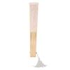 Folding Fan, Japanese Vintage Style Handmade Hand Fan Lace Fan For Decoration  (White)