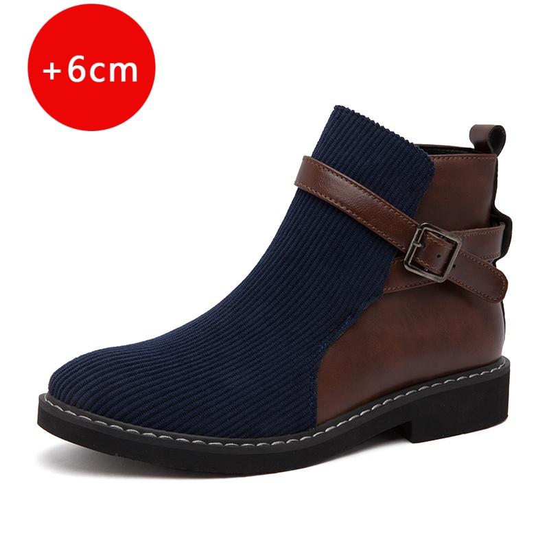 

New autumn and winter men s boots Classic retro designer style Office and Fashion Party plus size Color blocked casual 38-48 48