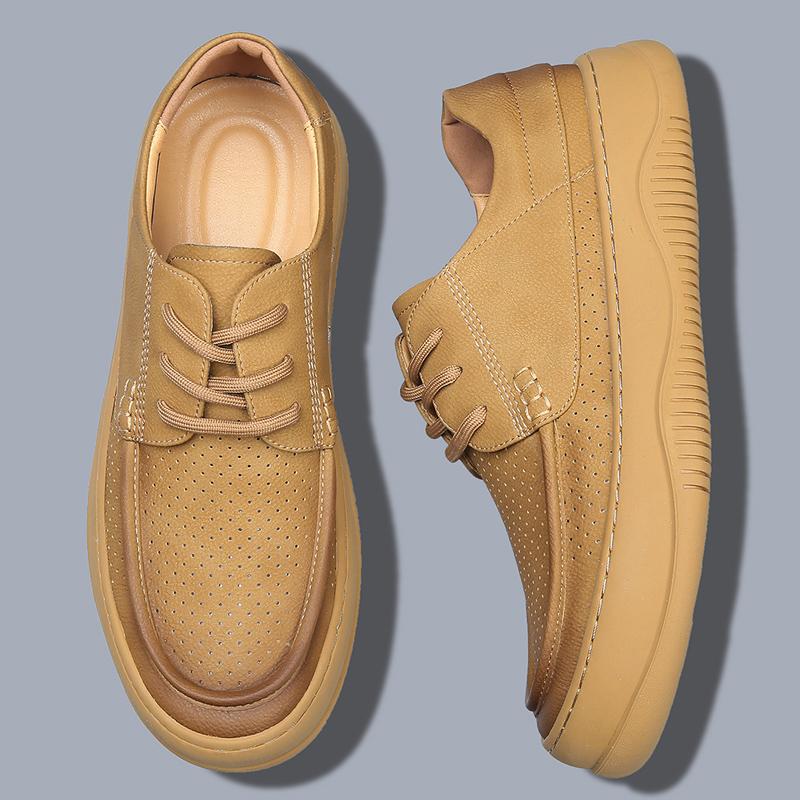 

Fashion Lace-Up Men Outdoor Footwear Leisure Walk Skate Shoes Trainers All-match Casual Man Sneakers New Arrival Light Vulcanised Shoes 44 жёлтый