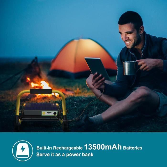 Projecteur LED Rechargeable - ERAY - 8000LM - 4 Modes - Power Bank 13500mAh - Étanche IPX4