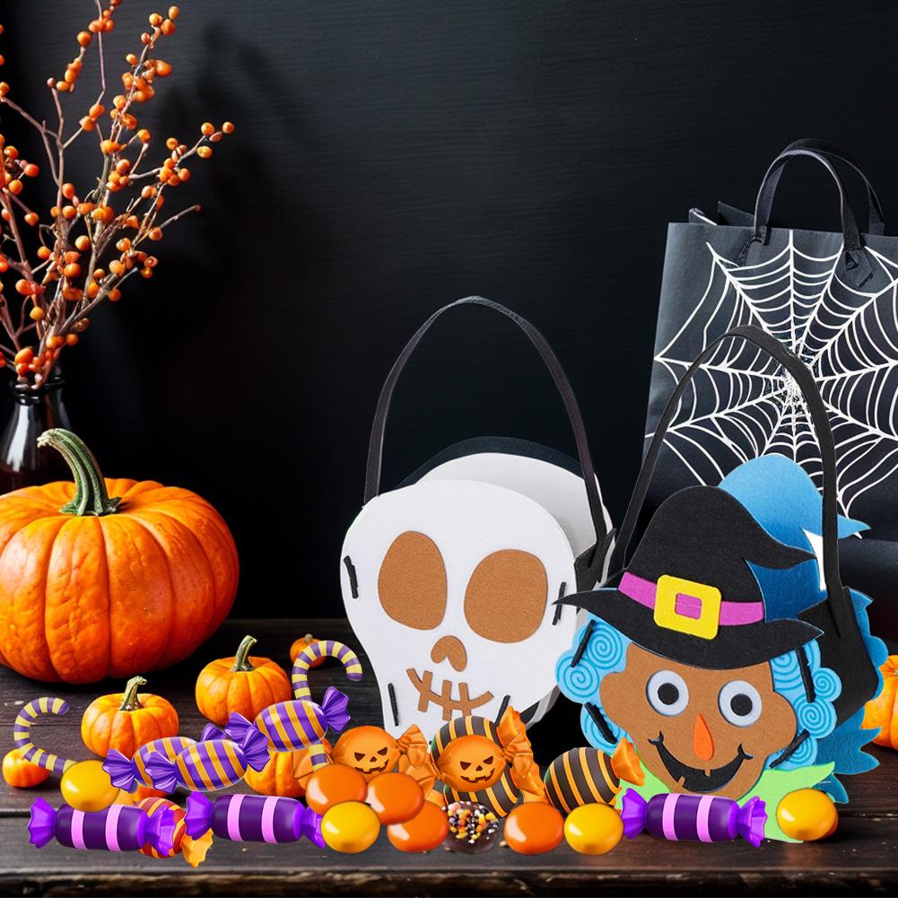 Halloween Owl Pumpkin Bucket Portable Candy Bags Trick Or Treat Kids Gift Packaging Halloween Party Decoration Supplies