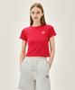 Malittepeulangsowajeobeo W Antique Classic Logo Slim Crop Tee Red