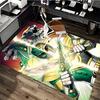 1pc Power Rangers Green Ranger Anime Cartoon Design Office Chair Mat Non-Slip Carpet for Home Decor, Suitable for Office, Living Room, Bedroom, Game R