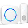 Waterproof Wireless Doorbell IP55 400 M - 55 Melodies, 5 Volumes, Blue LED, Battery, Easy To Install