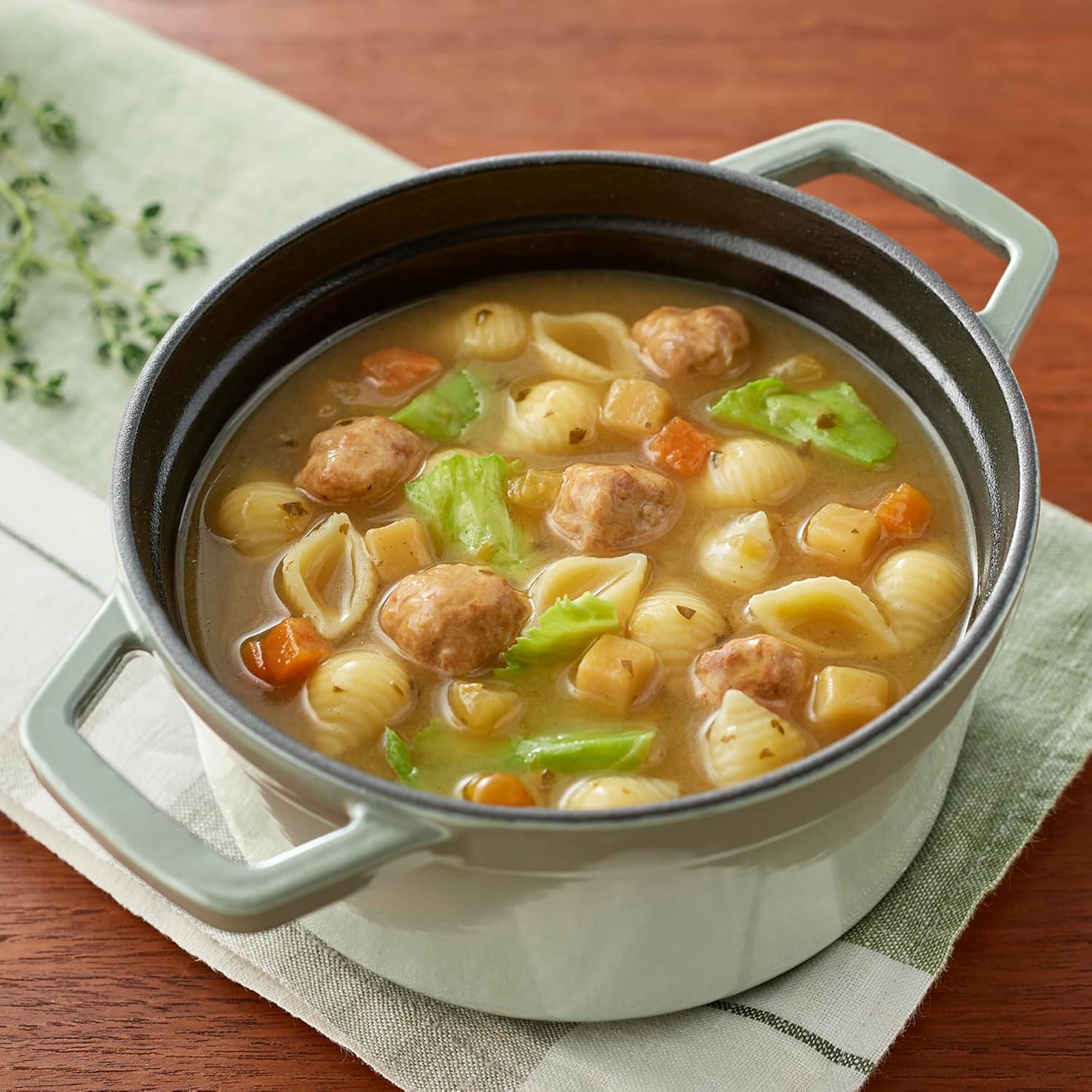 Muji База для суповой пасты с ароматными овощами и фрикадельками, 140 г (1 порция)