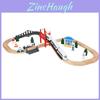 Wooden Electric Train Track Set With Magnetic Blocks For Kids Building And Learning