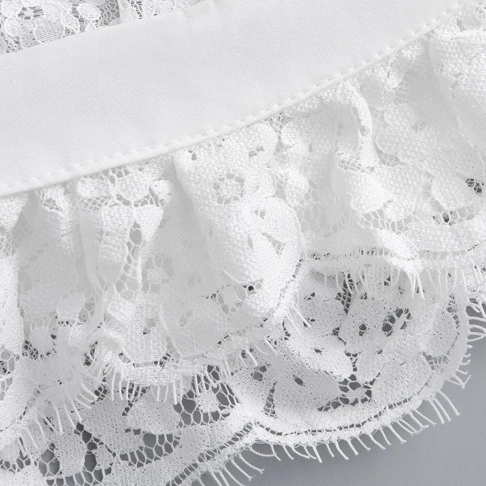 Eleganter abnehmbarer Reverskragen Süßer exquisiter Fake-Spitzenkragen Bequemes klassisches Spitzen-Dekolleté Frauen/Mädchen