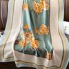 Popular Style 180X90Cm Scarves  New Design Square Shawls Beach Sunscreen Luxury Silk Scarf The Four Seasons Bandanna