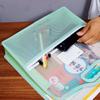 3Pcs A4 Stationery Storage Bag Scrapbook Paper Organizer with Handle Mesh Zipper Waterproof Folders School Office Supplies