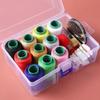 DIY Sewing Set Ten-color Thread with Storage Box Sewing Box Stitching Thread Set for Quilting Thread Stitching Embroidery Craft