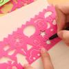 4Pcs DIY Graphic Template Stencil Drawing Stationery Ruler School Painting Supplies Drafting Tool Art